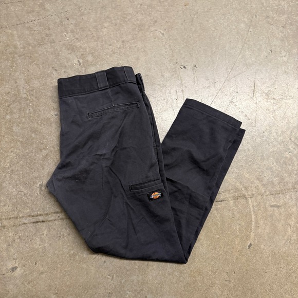 Dickies Other - Dickies Mens Skinny Straight Double Knee Work Pants Black WP811 34x30